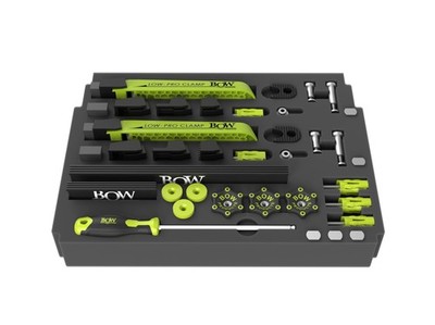 BOW Products Low Profile Clamping Kit - For Use on CNC Machines, MFT Tables, ...
