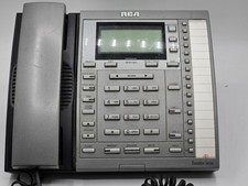 Vintage Rca Executive Series Business Phone Model 2520RE3-B 4 Line Speaker Phone