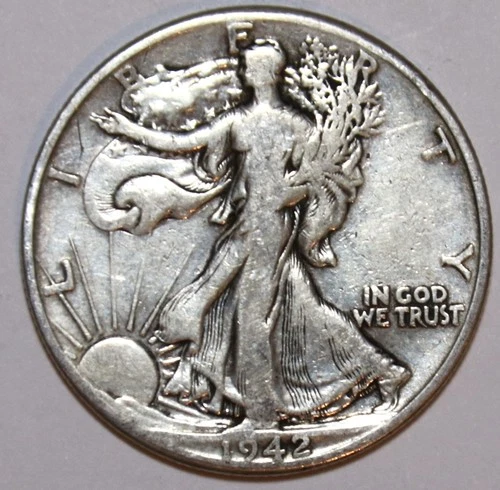 1942-D Walking Liberty Half Dollar - Very Fine - #1094EC