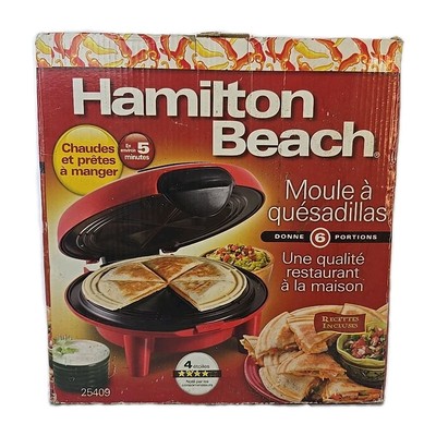 Hamilton Beach Quesadilla Maker: Model 25409, Red New In Box!