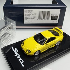 1:64 Supra A80 Yellow Diecast Model Static Display Collectible Car