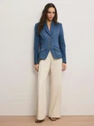 NEW AUTH  VERONICA BEARD Randy Denim Dickey Jacket Cosmo