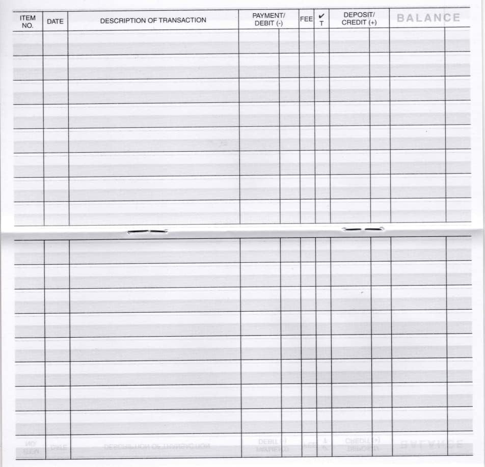 как выглядит 12-Pack Checkbook Transaction Registers with 2024-2026 Calendars фото