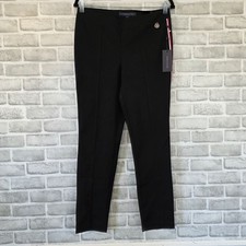 Tommy Hilfiger Heritage Black Ponte Pants Side Stripe NEW M Classic Staple