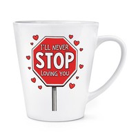 Gift Base Kaffeetasse 12Oz Latte Becher Porzellan Valentinstag