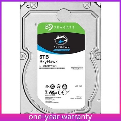 ST6000VX001 Seagate SkyHawk 6TB 3.5'' Internal Hard Drive Disk SATA 6.0Gb/s