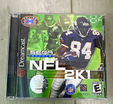SEGA NFL 2K1 Sega Dreamcast Sports Football Game, E, NTSC-U/C 2000 Disc/Case