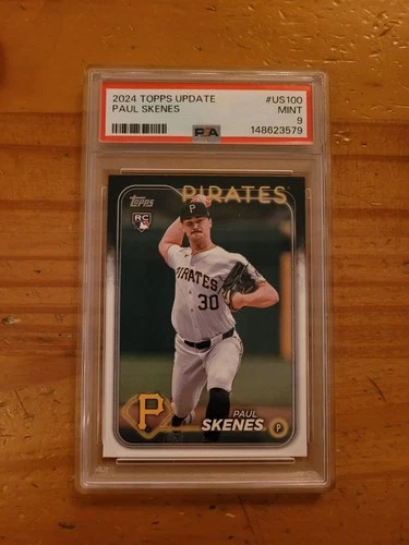2024 Topps Update #US100 Paul Skenes Rookie Card PSA 9 Mint RC Pirates