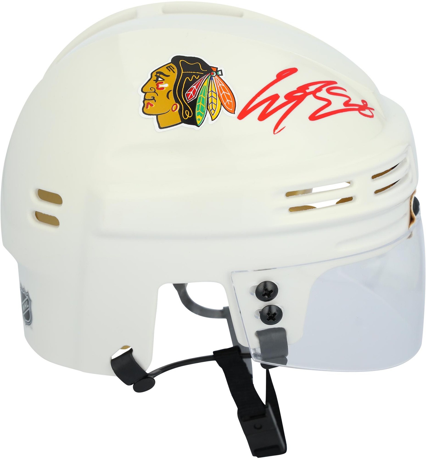 Connor Bedard Autographed Signed Chicago Blackhawks White Mini Helmet 