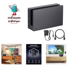 Upgraded 3-in-1 Nintendo Switch Dock with Charger HDMI Cable - Easy TV Switch