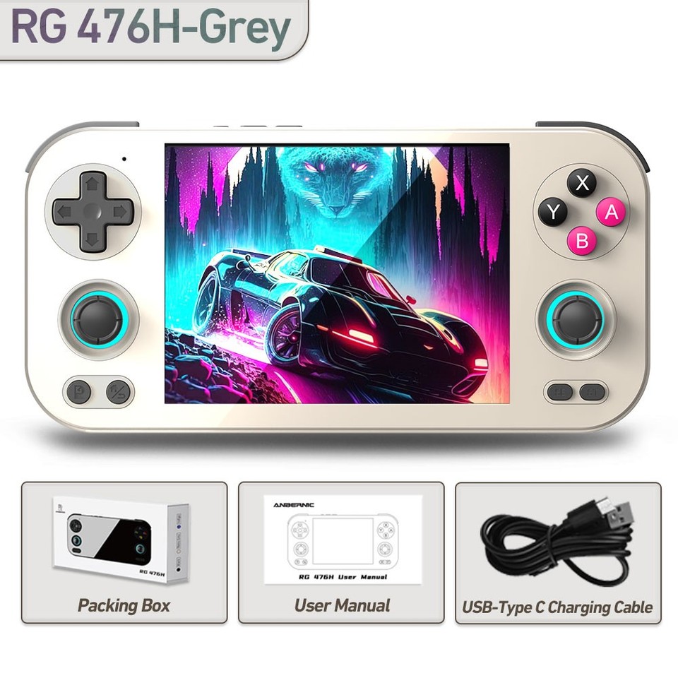 A modern Android 13 retro handheld that actually runs well — the RG476H is a legit enthusiast emulation device, not a cheap toy.