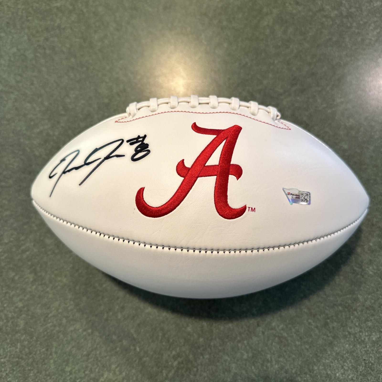 Josh Jacobs #8 Inscribed Signed Alabama Crimson Tide Football Fanatics PSA COA 