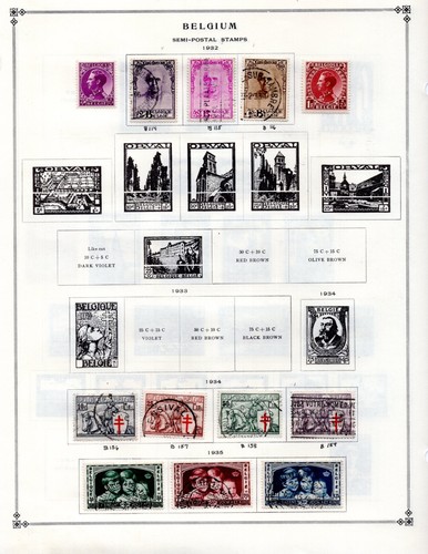 BELGIUM 1850-1981 HUGE COLLECTION OF 2300+ STAMPS, MINT & USED - Picture 10 of 24