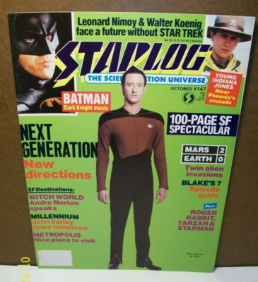 趣味 STARLOG No.2 OCTOBER Starlog Magazine #147 October 1989 - Next Generation | eBay