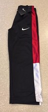 Nike Boys Athletic Pants Size 4 Black Red Wht 862110-297 30