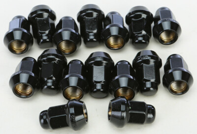 Black Heavy-Duty 10mmx1.25 Lug Nuts For Arctic Cat Wildcat & ATVs