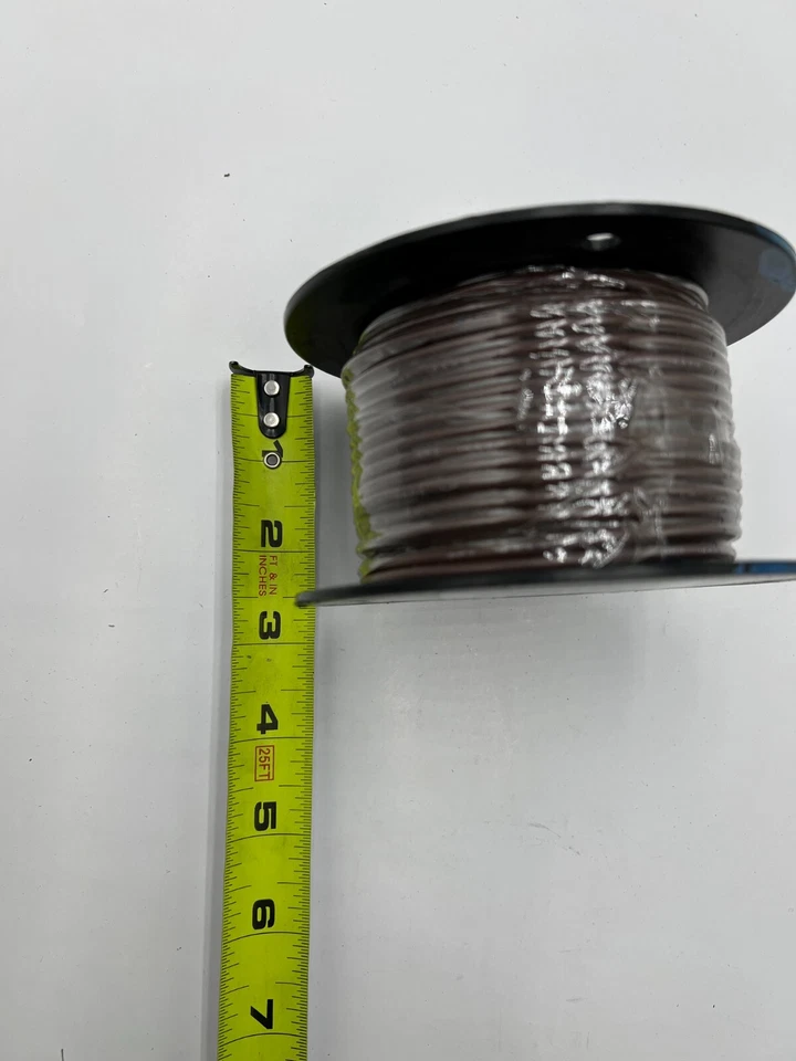Cable primario de plástico Imperial de 100 pies con 1 conductor 14 AWG 50V marrón 71352-2 Foto 3 de 4