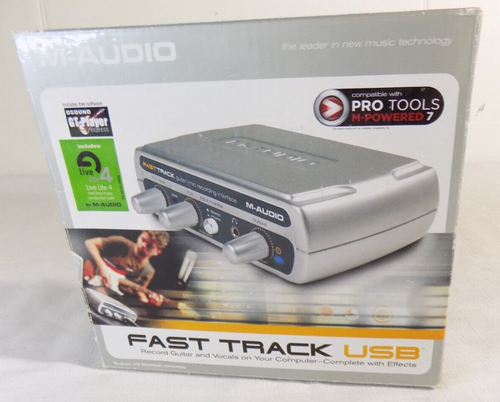 M-Audio Fast Track USB Record Guitar & Mic Vocals Audio Interface WIN/MAC - Picture 2 of 12