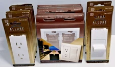 Designer Wall Plate+ Duplex Outlet +Toggle Switch White AllureTayMac LOT OF 15