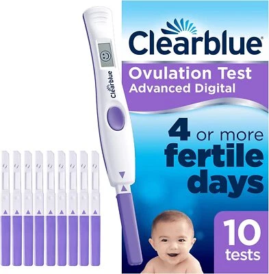 CLEARBLUE Advanced Digital Ovulation Test With Dual Hormone Indicator 10 Tests