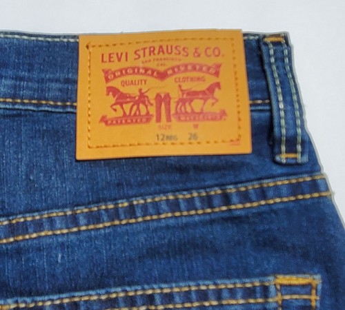 Levi 511 Slim Cut-off Stretch Shorts Boy's Size 12 Reg W 26 Jean Shorts New - Picture 3 of 3