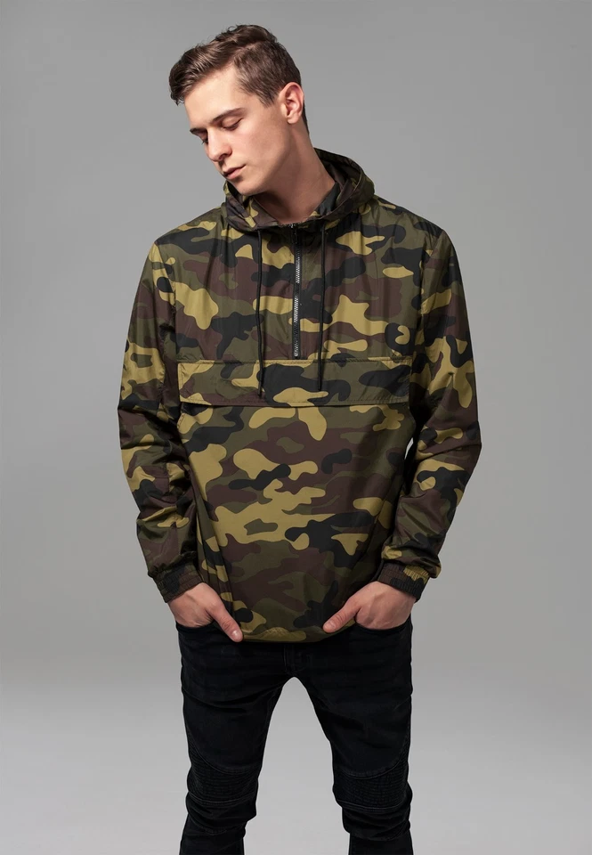 Urban Classics Jacket Anorak Man Camo Pull Over Windbreaker - Image 3 of 4