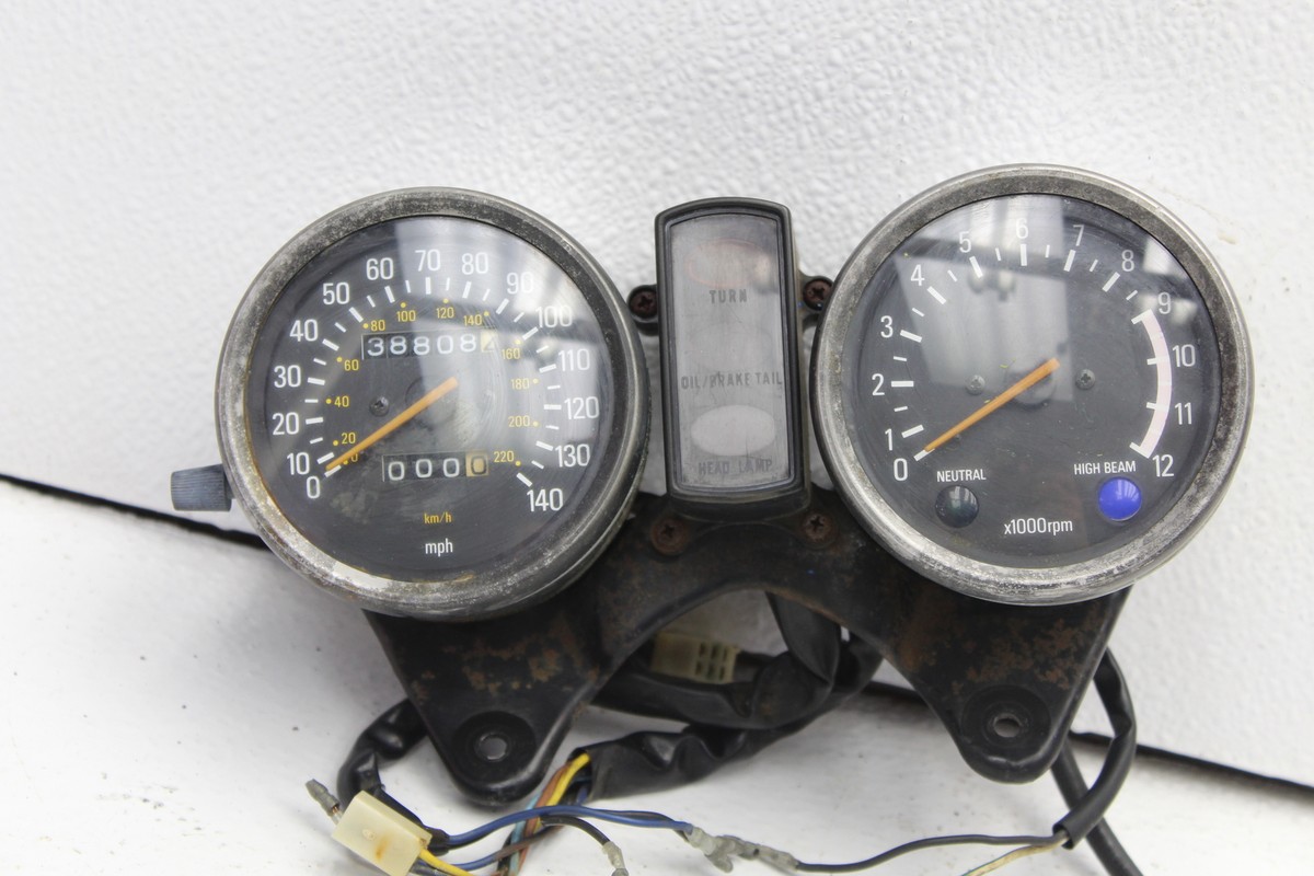 ヤマハ　xs750 純正メーター 1978 YAMAHA XS750 SPECIAL (#282) SPEEDOMETER TACHOMETER GAUGE
