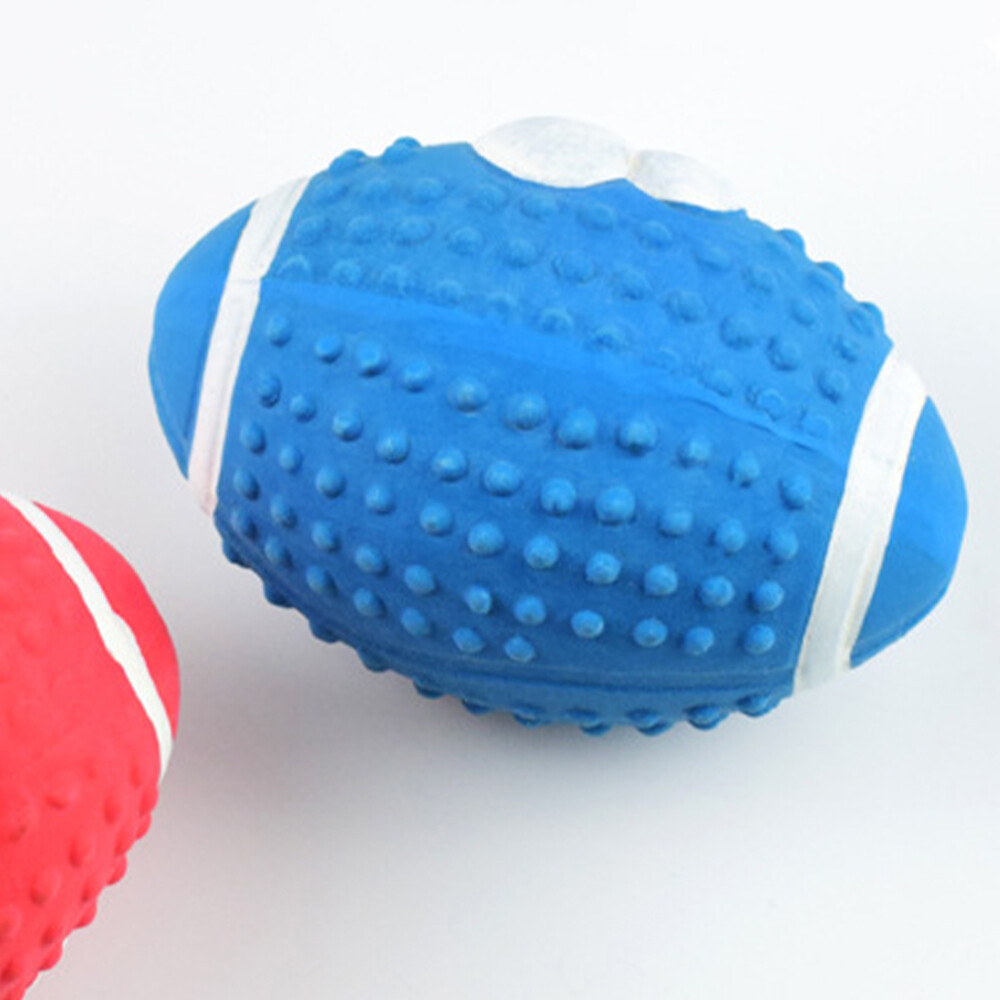 Squeaky Latex Rugby Balls for Interactive Dogs eBay
