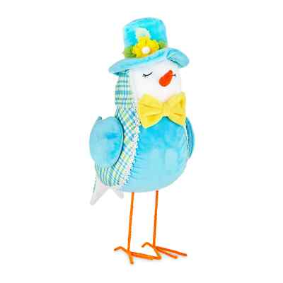 Way to Celebrate Easter Large Blue Chick Bird 15in Tabletop Decoration Figurine