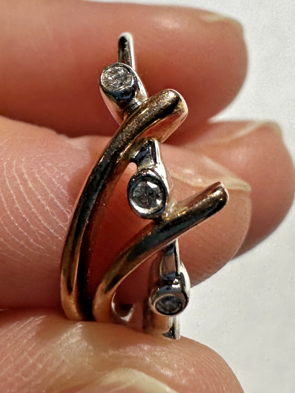 Bague Filigrane Blanc/rose Beige Réglable - Diamètre 9 Mm - Neuf Sans Emballage
