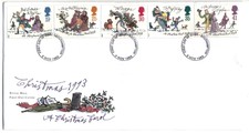GB FDC1993 Christmas 150th Anniv of Publication of A Christmas Carol My Ref 833