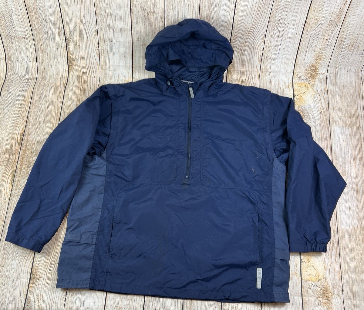 Vintage Y2K Nike Blue Half Zip Jacket Windbreaker Zippered Sleeves