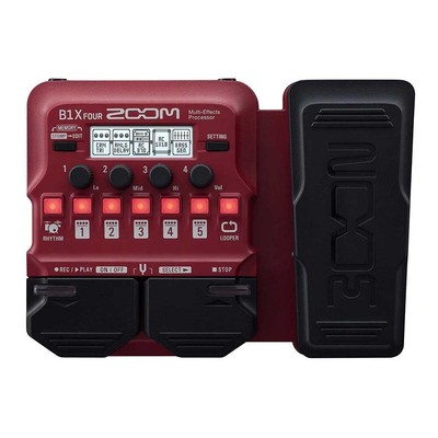 Zoom B1X Four Bass Multi-Effects Pedal with Expression Pedal NEW