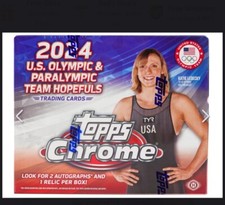 2024 Topps Chrome Olympic 12 BOX Open Case All Cards Minus Autos & Refractors +