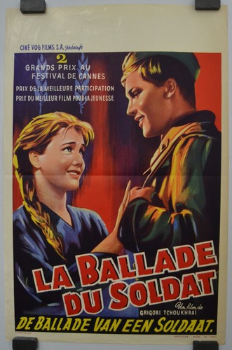 BALLADA O SOLDATE GRIGORI CHUKHRAJ VLADIMIR IVASHOV MOVIE POSTER