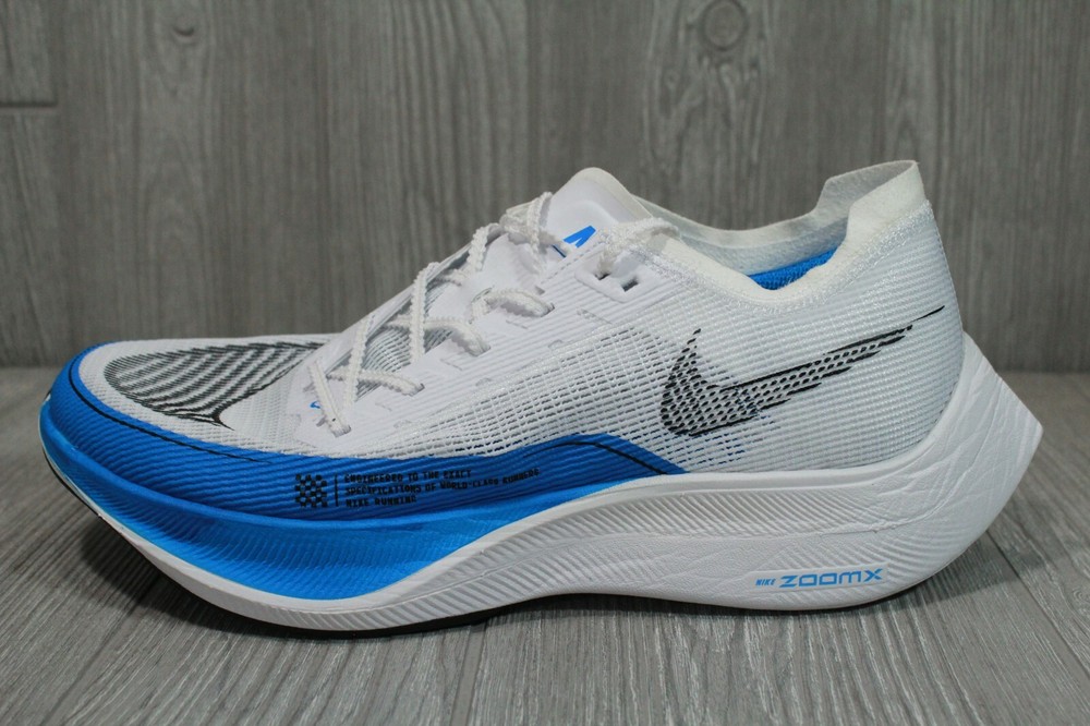 Nike ZoomX Vaporfly Next 2 Mens Running Shoes Size 8-13 White Blue CU4111-102