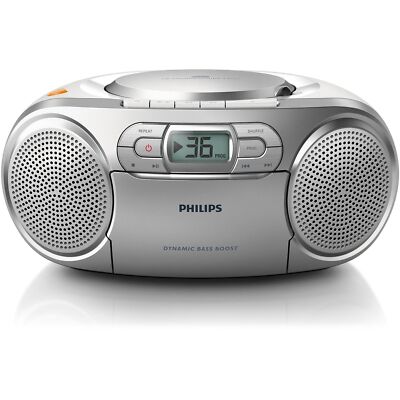 AZ127 silber Radiorekorder mit CD-Spieler und Kassettendeck