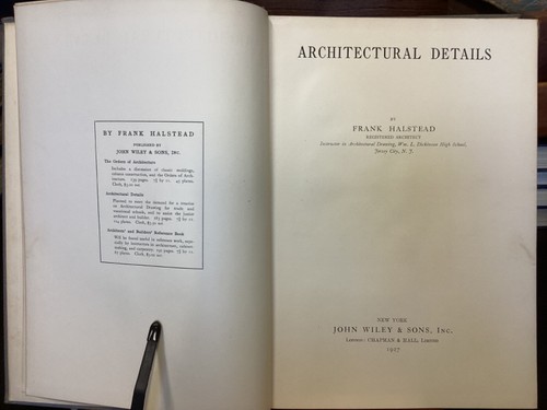 1927 Architectural Details by Frank Halstead, Illustrated, First Edition - Picture 4 of 24