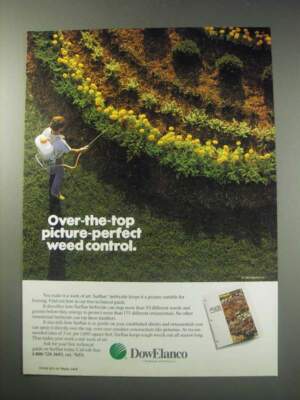 1991 DowElanco Surflan Herbicide Ad - Over-the-top picture-perfect weed  control | eBay