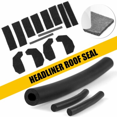 Kit De 17 Pièces Joints Mousse Toit Rigide Pour Jeep Wrangler JK 2007-2018 - Remplacement Référence 68026937AB - Étanchéité Renforcée