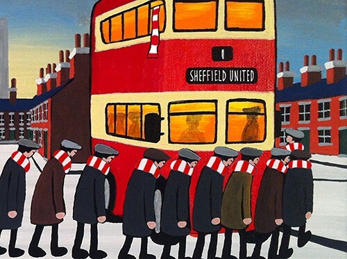 JACK KAVANAGH ""GOING TO THE MATCH"" SHEFFIELD UNITED GERAHMTER DRUCK - Bild 4 von 6