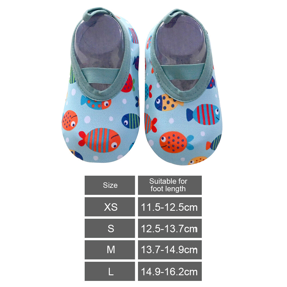 SAOLA Scarpe da bambino suola piatta suola morbida asciugatura rapida calzini scarpe per bambini (blu M) ~