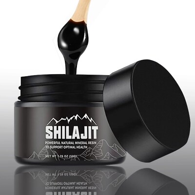 Pure 100% Himalayan Shilajit 50g With 80 Trace Minerals & Fulvic Acid For Energy