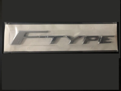 Glossy Silver Emblem Rear Badge Decal For Jaguar F-TYPE