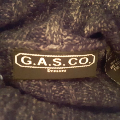 G.A.S. CO Sweater Dress Size M Bodycon Gray Heather Australia Whimsigoth - Picture 2 of 6
