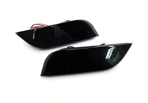 2x SMOKE LENS LED REAR BUMPER REFLECTOR BRAKE LIGHTS FOR 2013-2015 SUBARU XV CROSSTREK