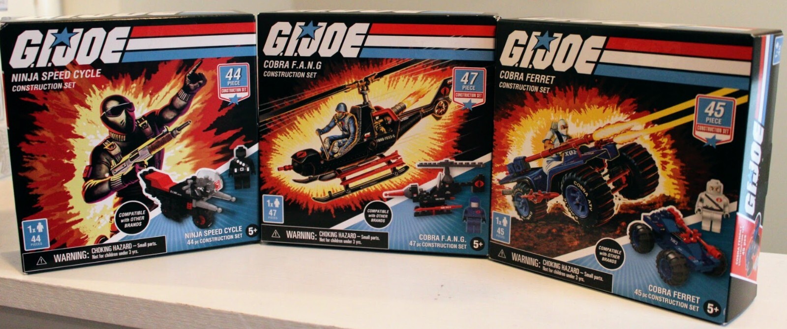 Forever Clever 3 GI Joe Military Vehicle Construction Sets Building Kits