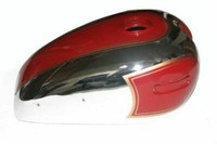 AEspares Benzin Kraftstofftank Rot Lackiert Vintage Ariel 500Cc Motorrad Ecs