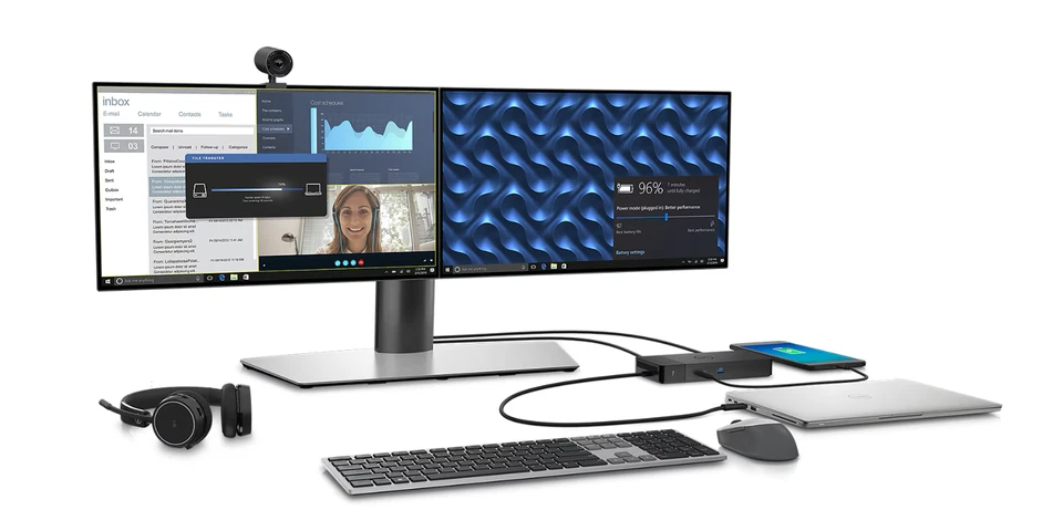 Estación de acoplamiento Dell WD22TB4 180W Thunderbolt 4 - negra Foto 2 de 4