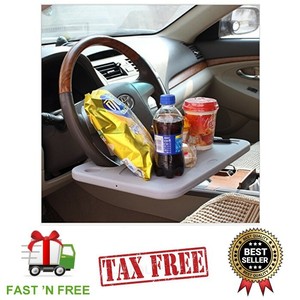 NEW Laptop Steering Wheel Desk Auto Car Computer Mount Holder Eating Tray Stand